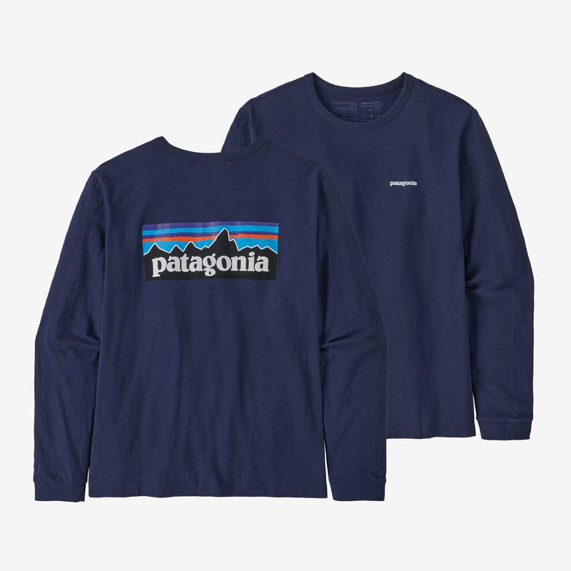 Patagonia Women's Long-Sleeved P-6 Logo Responsibili-Tee® - Sound Blue