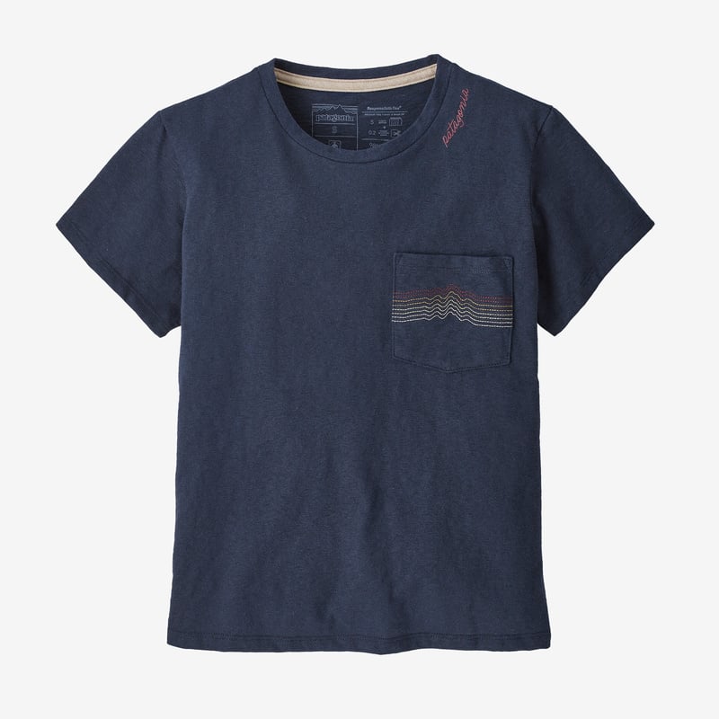 Patagonia Women’s Ridge Rise Stripe Pocket Responsibili-Tee® - New Navy