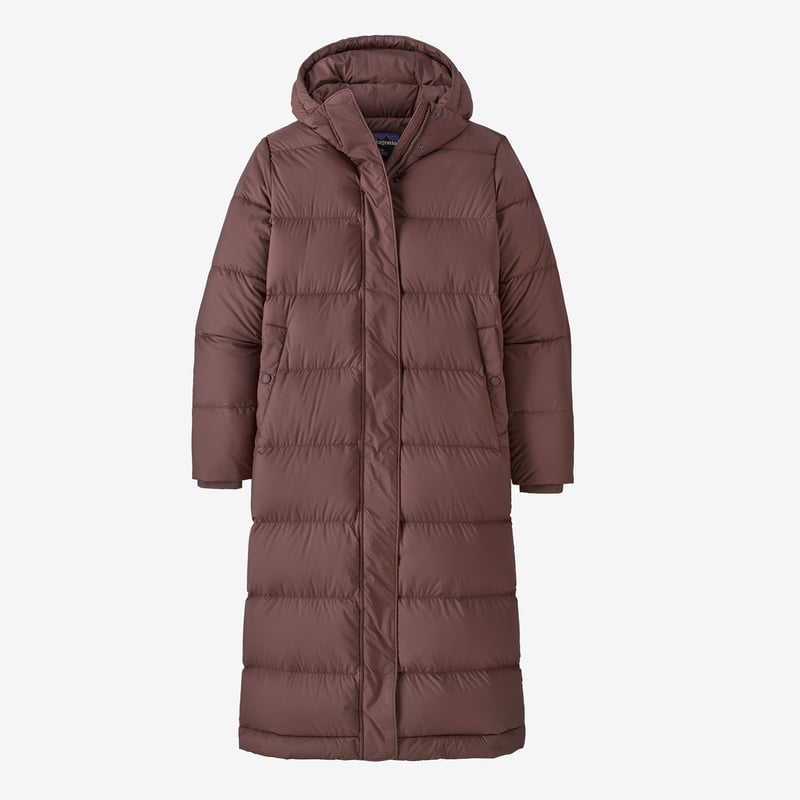 Patagonia Women's Silent Down Long Parka - Dusky Brown