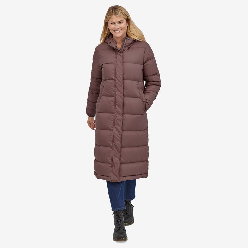 Patagonia Women's Silent Down Long Parka - Dusky Brown
