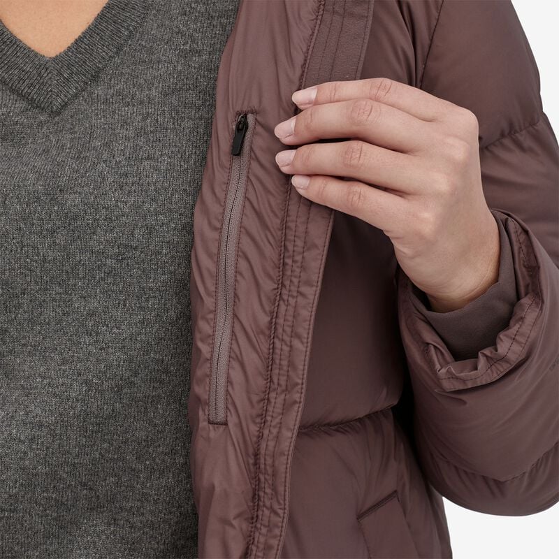 Patagonia Women's Silent Down Long Parka - Dusky Brown