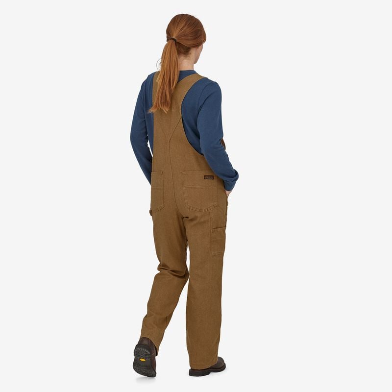 Patagonia Women's Iron Forge Hemp® Canvas Bib Overalls - Short - Coriander Brown