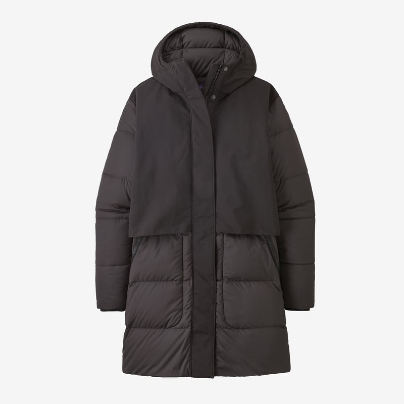 Patagonia Women's Silent Down Hybrid Parka - Black