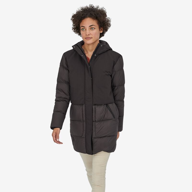 Patagonia Women's Silent Down Hybrid Parka - Black