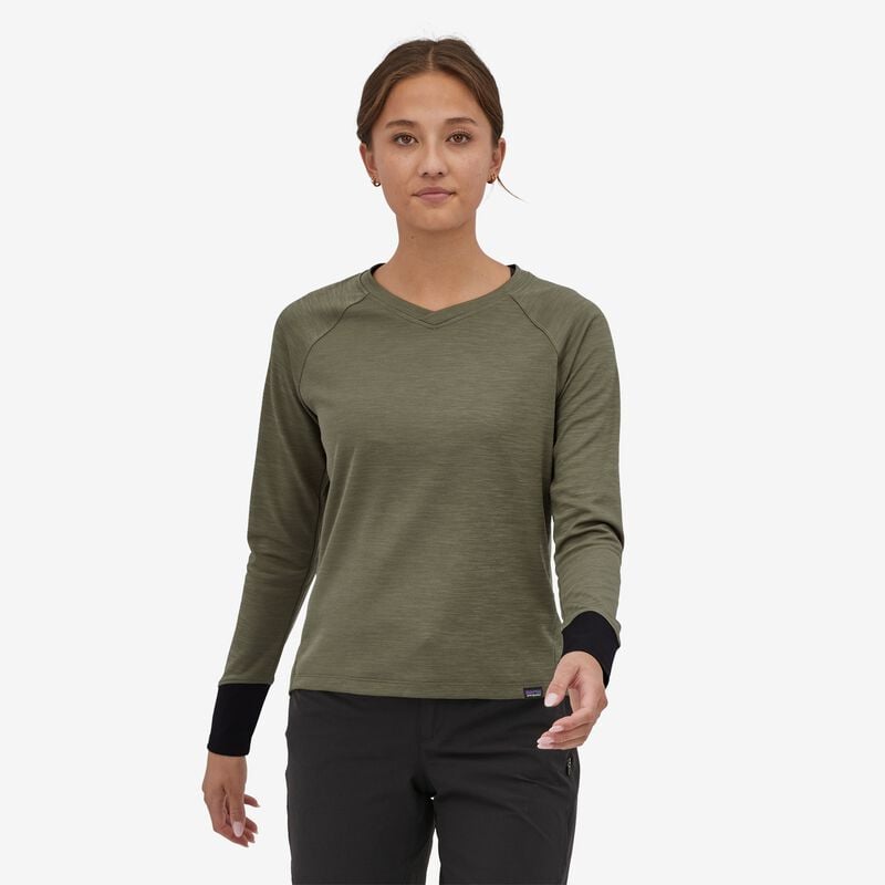Patagonia Women's Long-Sleeved Dirt Craft Bike Jersey - Garden Green
