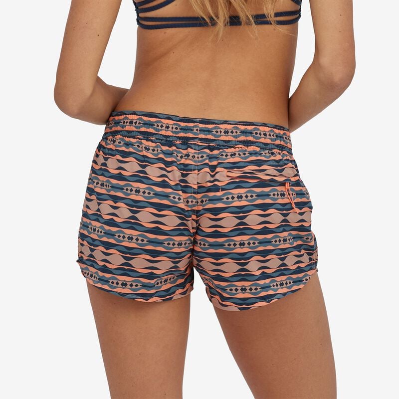 Patagonia Women's Stretch Planing Micro Shorts - 2" - Coast Highway: Tigerlily Orange