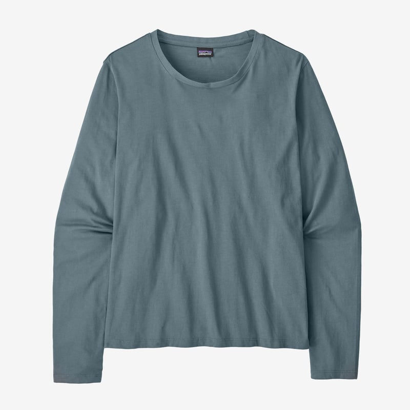 Patagonia Women's Long-Sleeved Regenerative Organic Certified™ Cotton Tee - Plume Grey