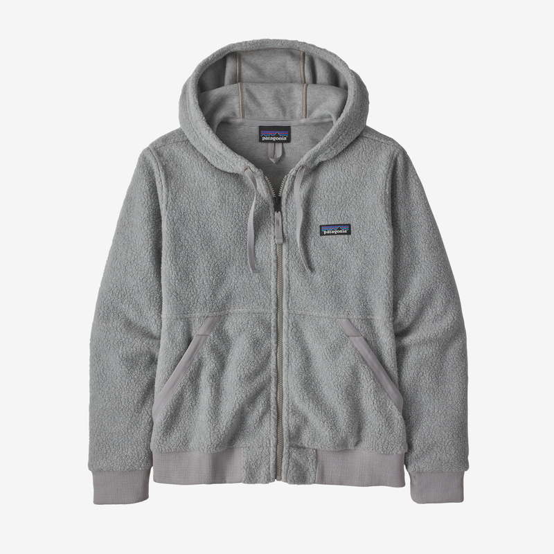 Patagonia Women's Shearling Fleece Hoody - Salt Grey