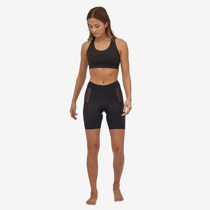 Patagonia Women's Dirt Roamer Bike Liner Shorts - 8" - Black