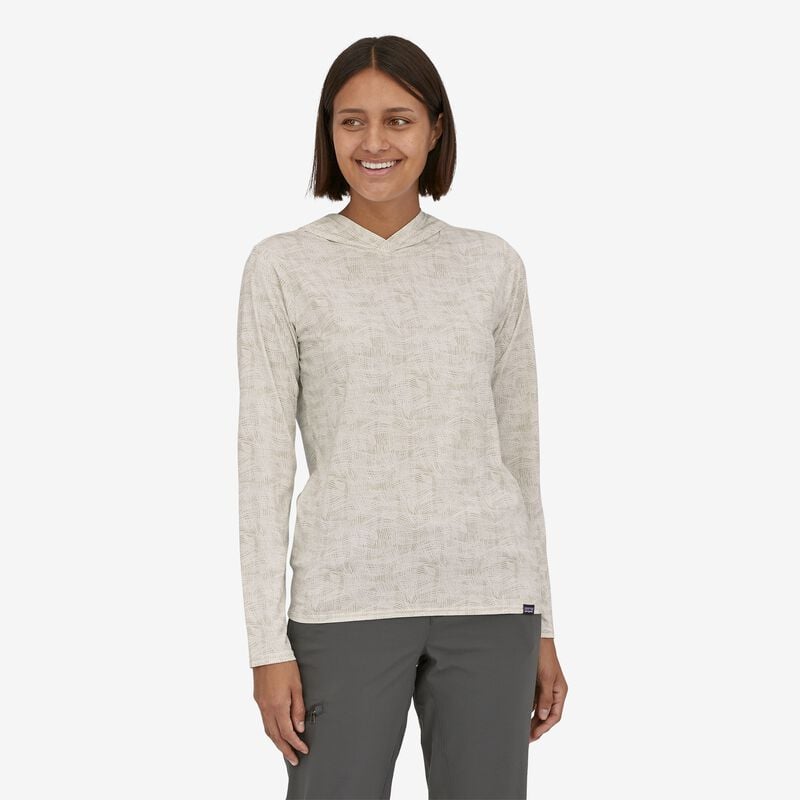 Patagonia Women's Capilene® Cool Daily Hoody - Fall Texture: Pumice