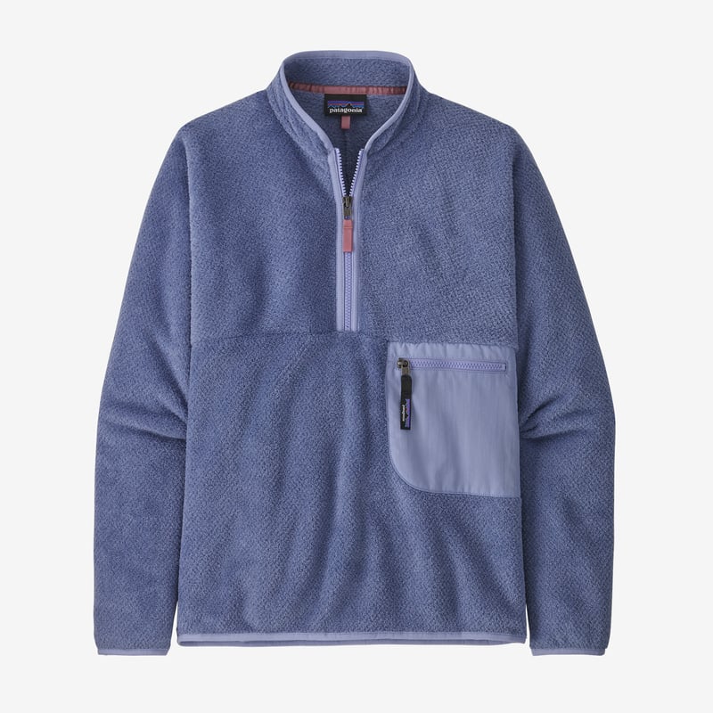 Patagonia Women's Re-Tool Fleece 1/2-Zip Pullover - Current Blue - Light Current Blue X-Dye