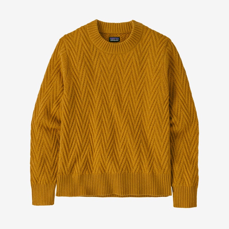 Patagonia Women's Recycled Wool Crewneck Sweater - Cabin Gold