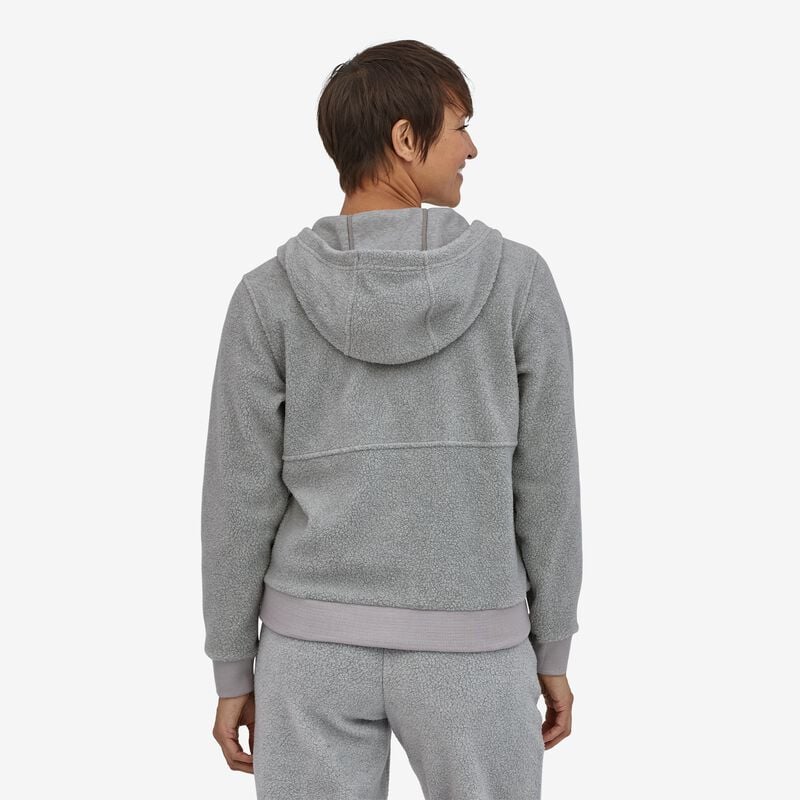 Patagonia Women's Shearling Fleece Hoody - Salt Grey