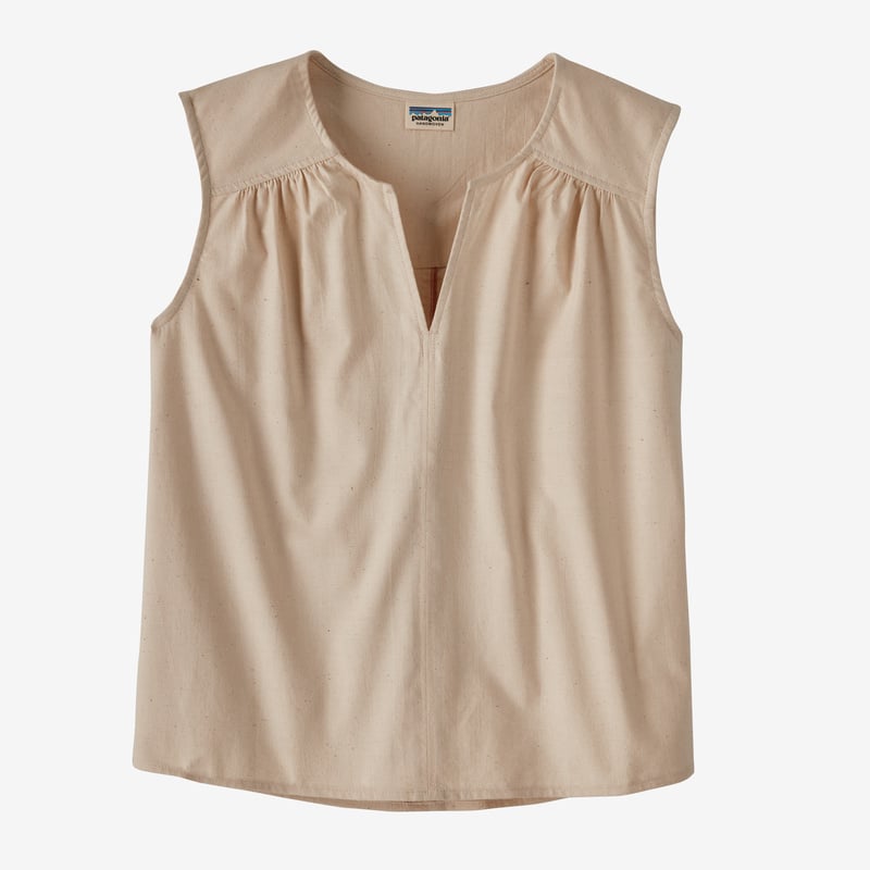 Patagonia Women's Organic Cotton Shirred Top - Undyed Natural
