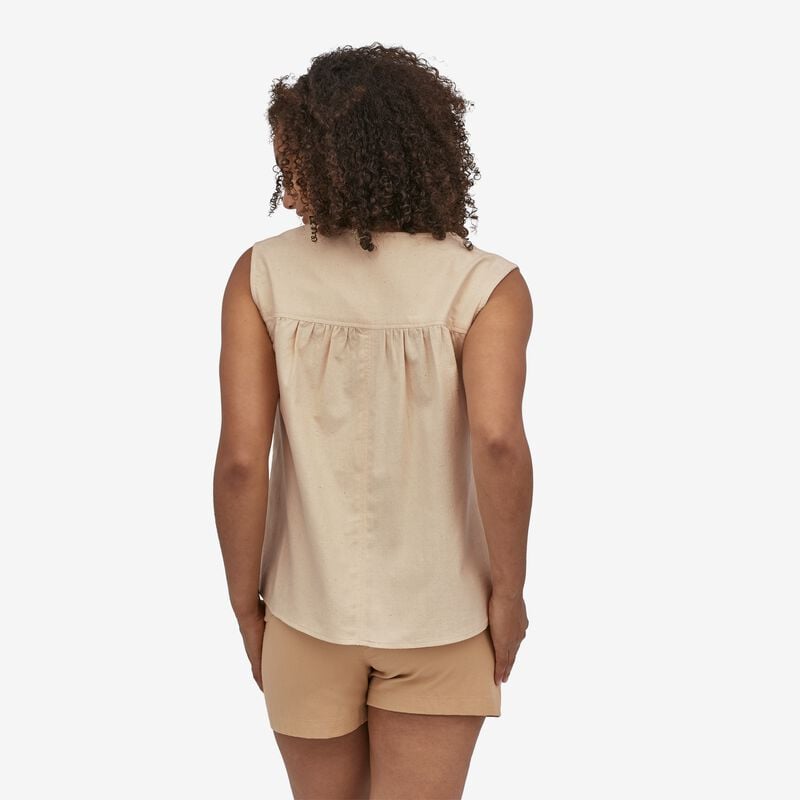 Patagonia Women's Organic Cotton Shirred Top - Undyed Natural