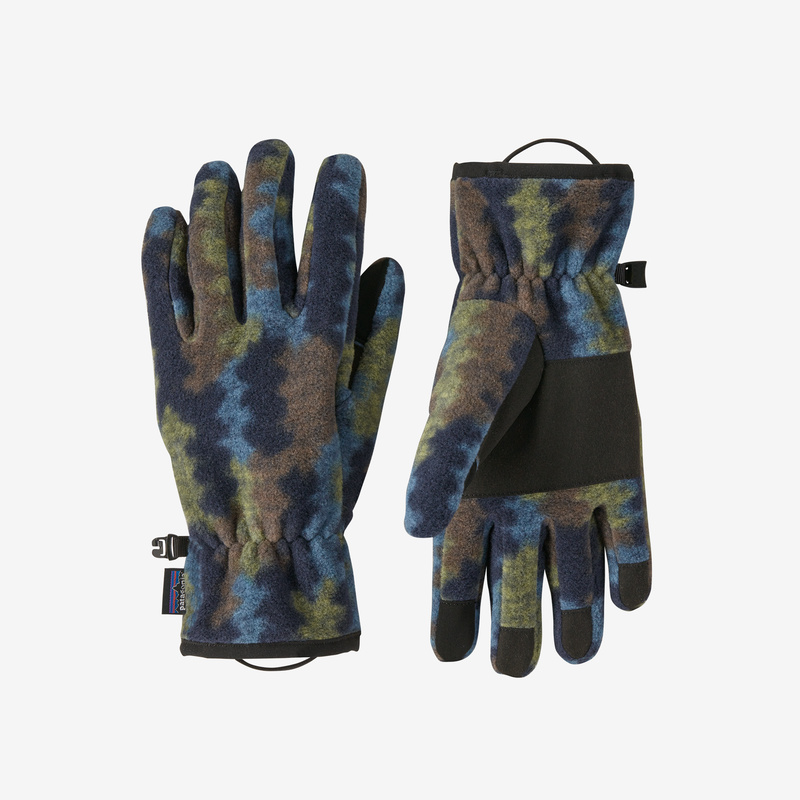 Patagonia Synchilla™ Fleece Gloves - Climbing Trees Ikat: New Navy