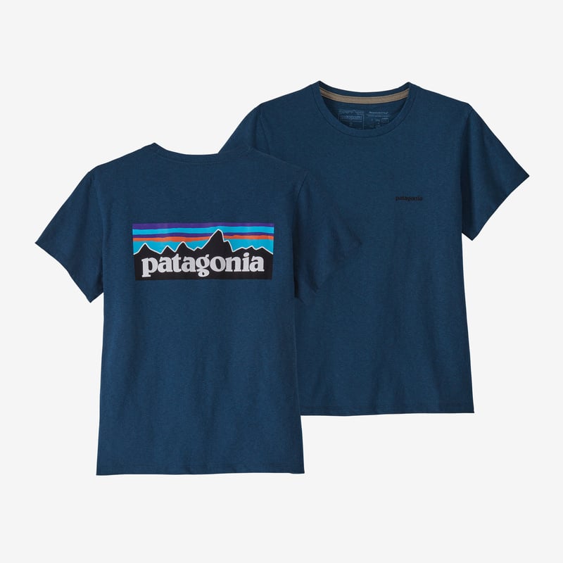 Patagonia Women's P-6 Logo Responsibili-Tee® - Wavy Blue