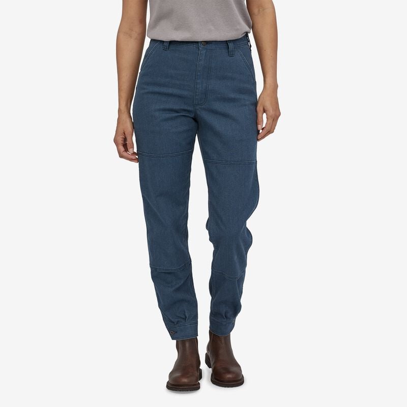 Patagonia Women's All Seasons Hemp Canvas Double Knee Pants - Regular - Stone Blue