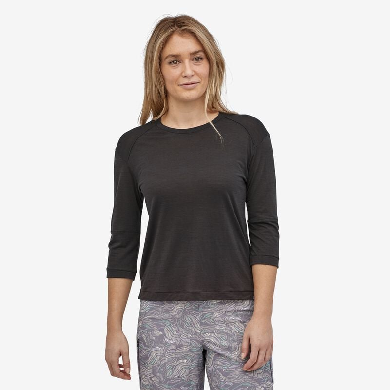 Patagonia Women's Merino 3/4-Sleeved Bike Jersey - Sound Blue