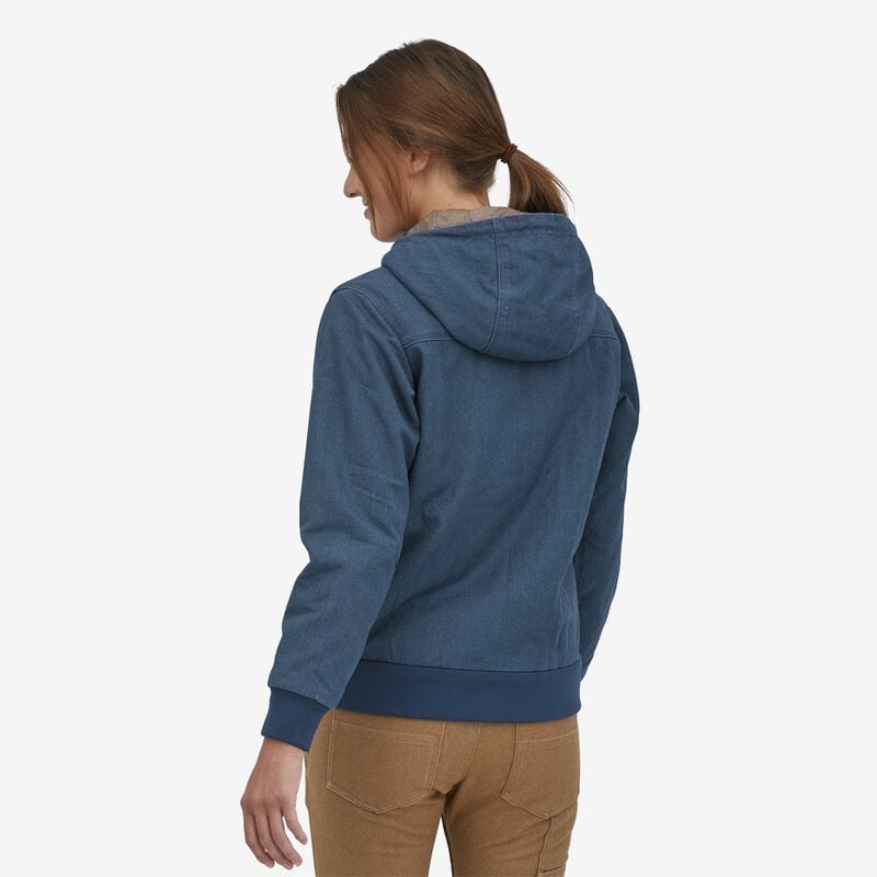Patagonia Women's All Seasons Hemp Canvas Bomber Hoody Jacket - Stone Blue