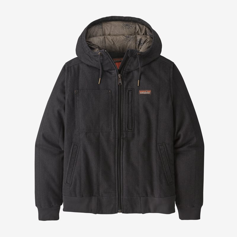Patagonia Women's All Seasons Hemp Canvas Bomber Hoody Jacket - Ink Black
