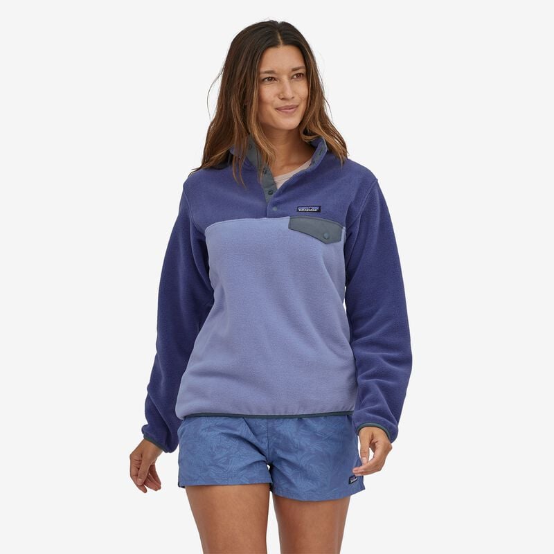 Patagonia Women's Lightweight Synchilla® Snap-T® Fleece Pullover - Light Current Blue