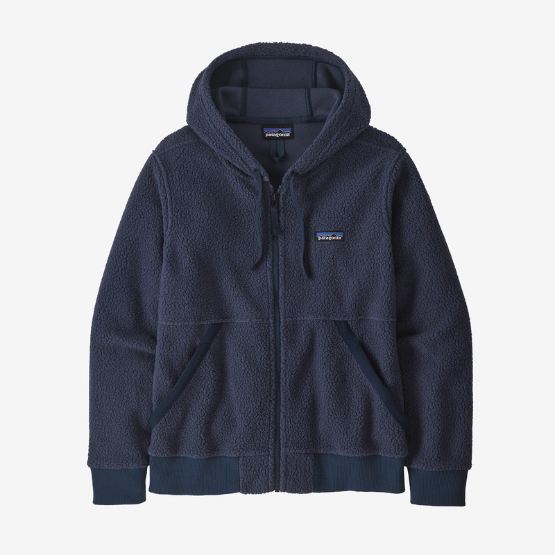 Patagonia Women's Shearling Fleece Hoody - New Navy
