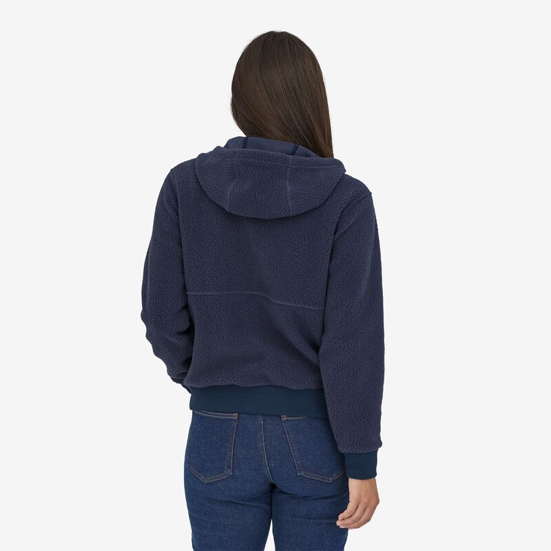 Patagonia Women's Shearling Fleece Hoody - New Navy