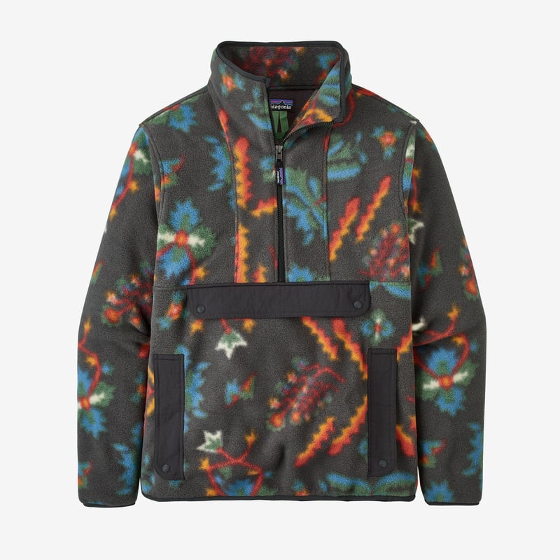 Patagonia Synchilla® Fleece Anorak - Forest Floor: Ink Black