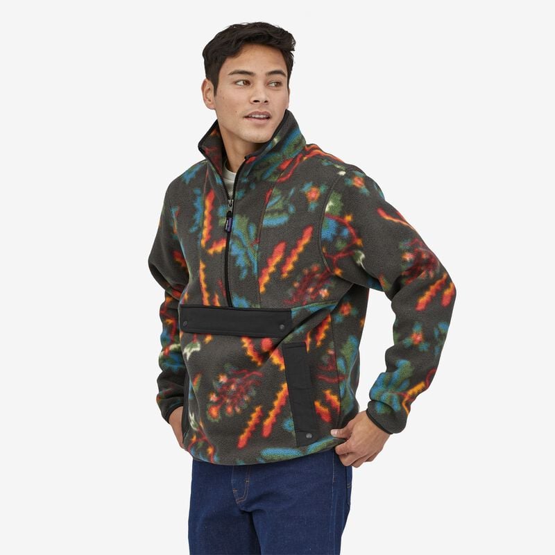 Patagonia Synchilla® Fleece Anorak - Forest Floor: Ink Black