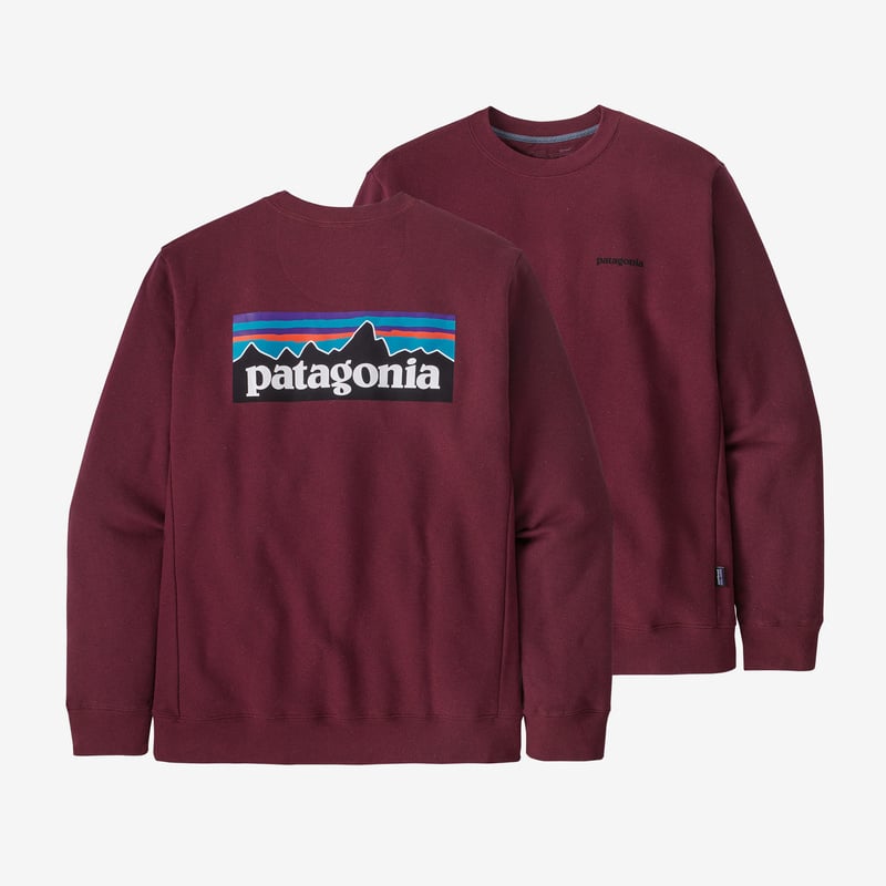 Patagonia P-6 Logo Uprisal Crew Sweatshirt - Sequoia Red