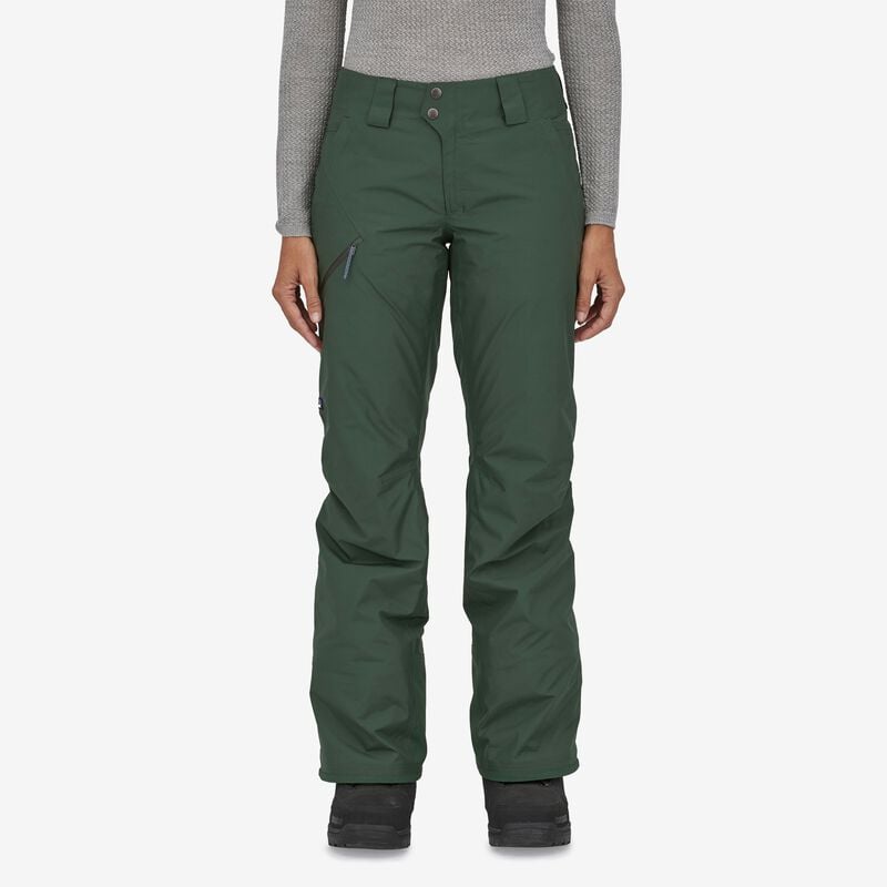Patagonia Women's Insulated Powder Town Pants - Regular - Pinyon Green