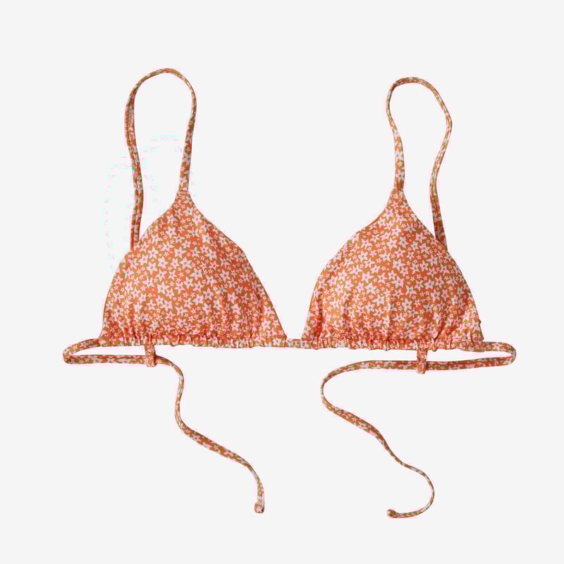 Patagonia Women's Upswell Bikini Top - Bell Flower: Tigerlily Orange