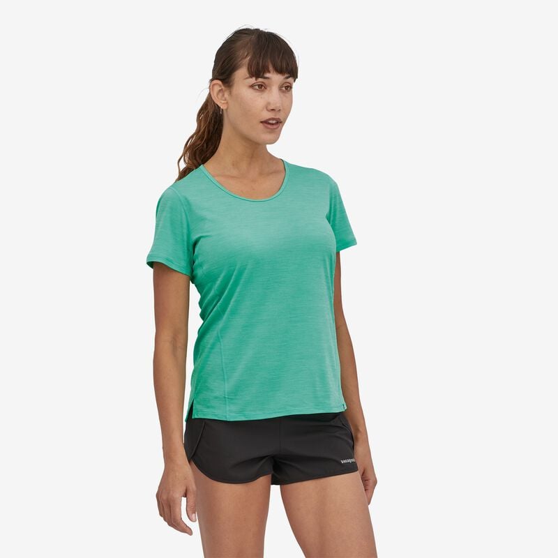 Patagonia Women's Capilene® Cool Lightweight Shirt - Fresh Teal - Light Fresh Teal X-Dye