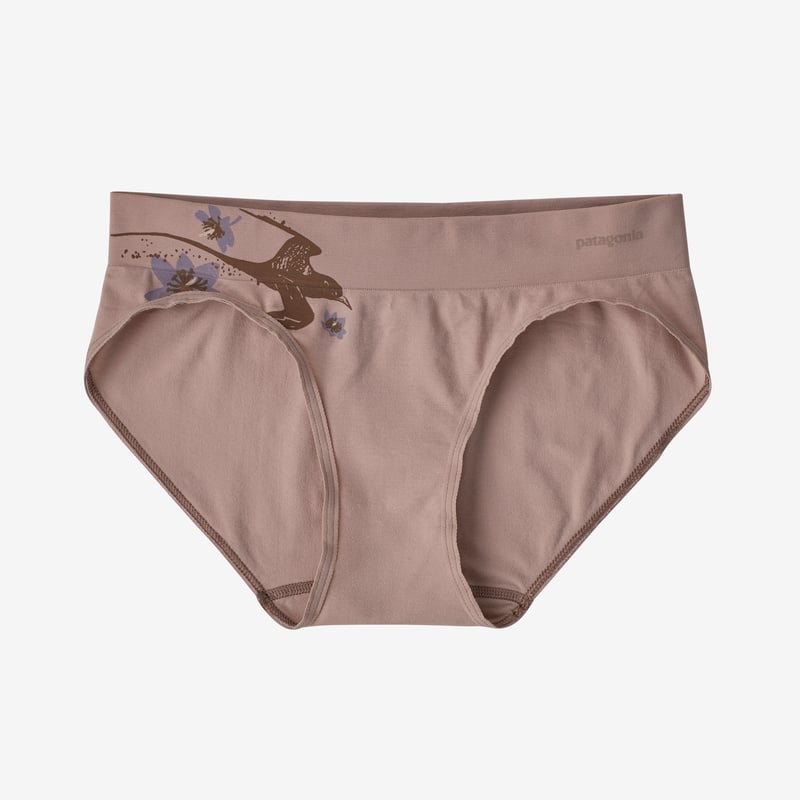 Patagonia Women's Active Briefs - Tropi Bird Graphic: Stingray Mauve