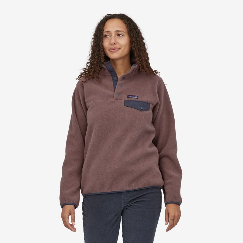 Patagonia Women's Lightweight Synchilla® Snap-T® Fleece Pullover - Dusky Brown
