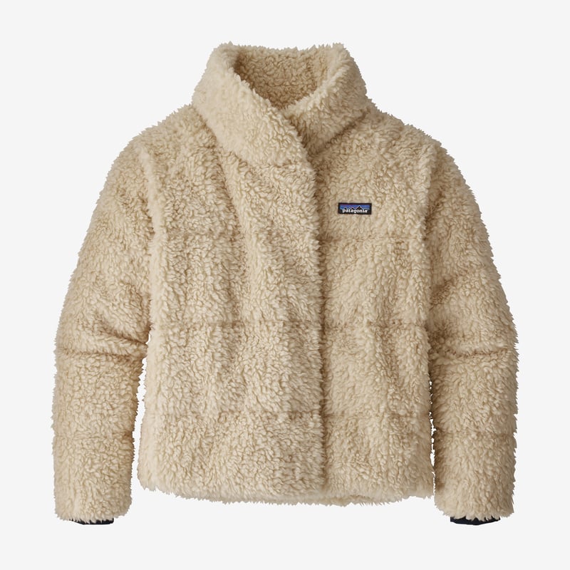Patagonia Women's Recycled High-Pile Fleece Down Jacket - Oyster White
