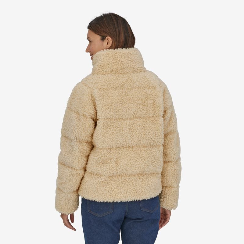 Patagonia Women's Recycled High-Pile Fleece Down Jacket - Oyster White
