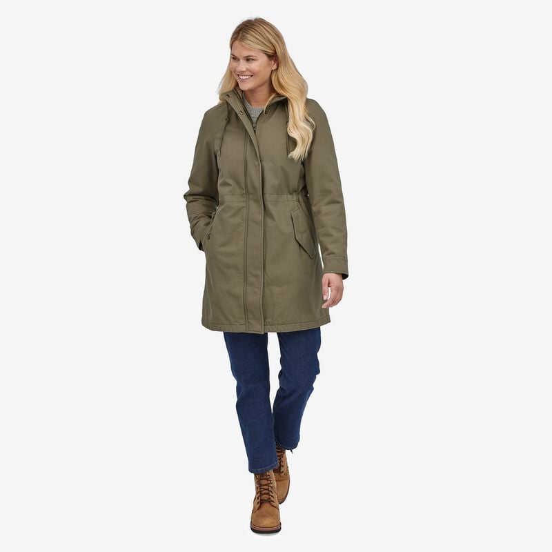 Patagonia Women's Insulated Prairie Dawn Parka - Sage Khaki