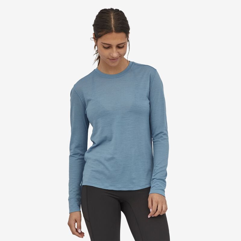Patagonia Women's Long-Sleeved Capilene® Cool Merino Shirt - Light Plume Grey