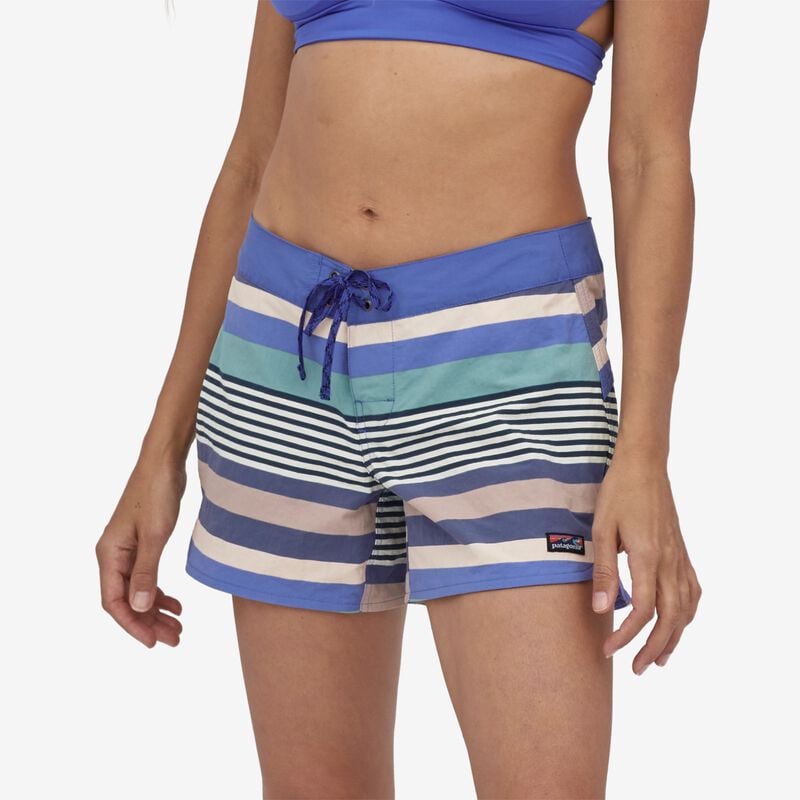 Patagonia Women's Wavefarer® Boardshorts - 5" - Fitz Stripe Small: Float Blue