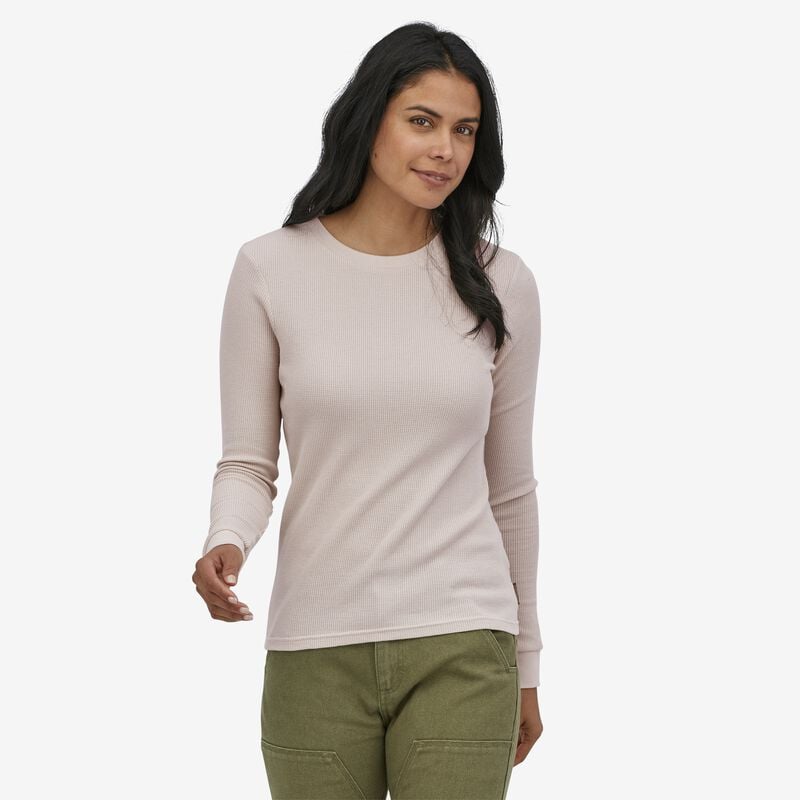 Patagonia Women's Work Waffle Crew - Pumice