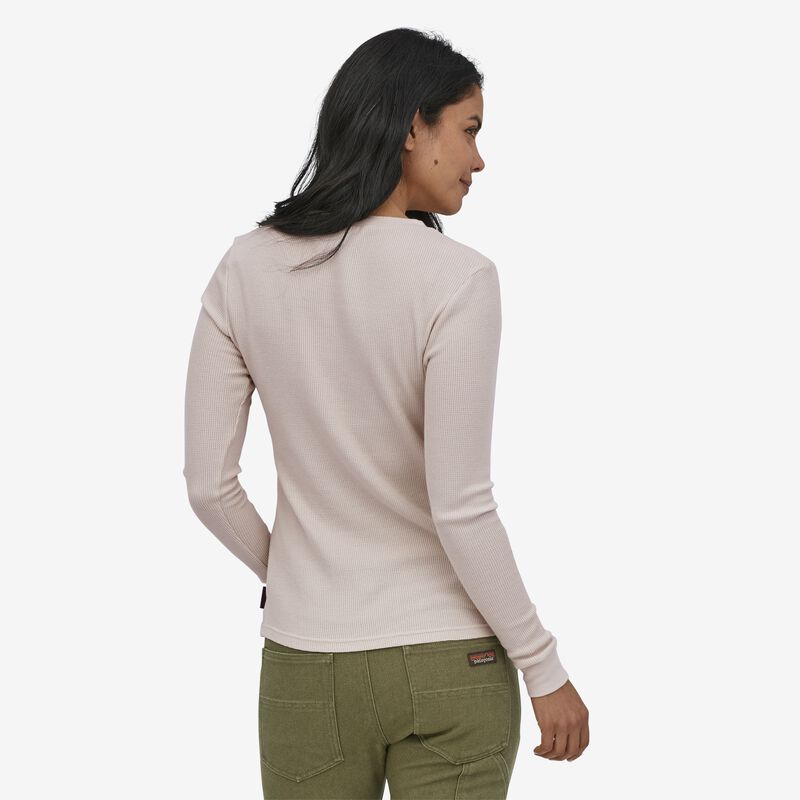 Patagonia Women's Work Waffle Crew - Pumice