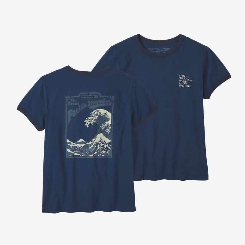 Patagonia Women's GPIW™ Organic Ringer Tee - Stone Blue