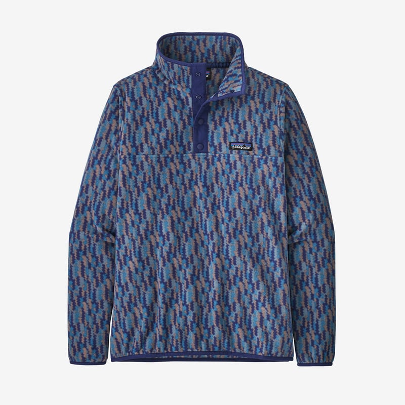 Patagonia Women's Micro D® Snap-T® Fleece Pullover - Climbing Trees Ikat: Sound Blue
