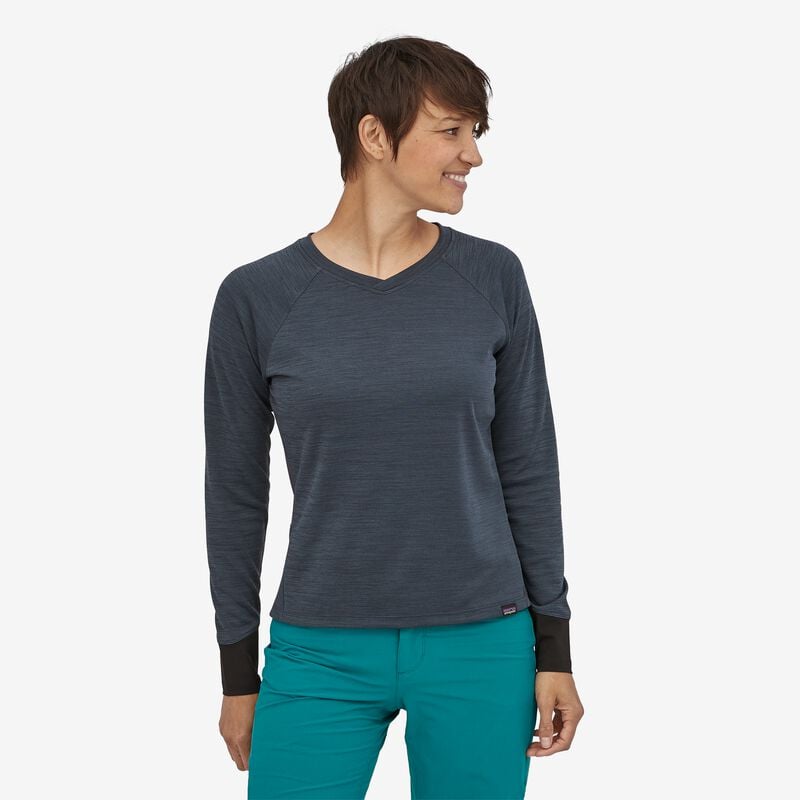 Patagonia Women's Long-Sleeved Dirt Craft Bike Jersey - Smolder Blue