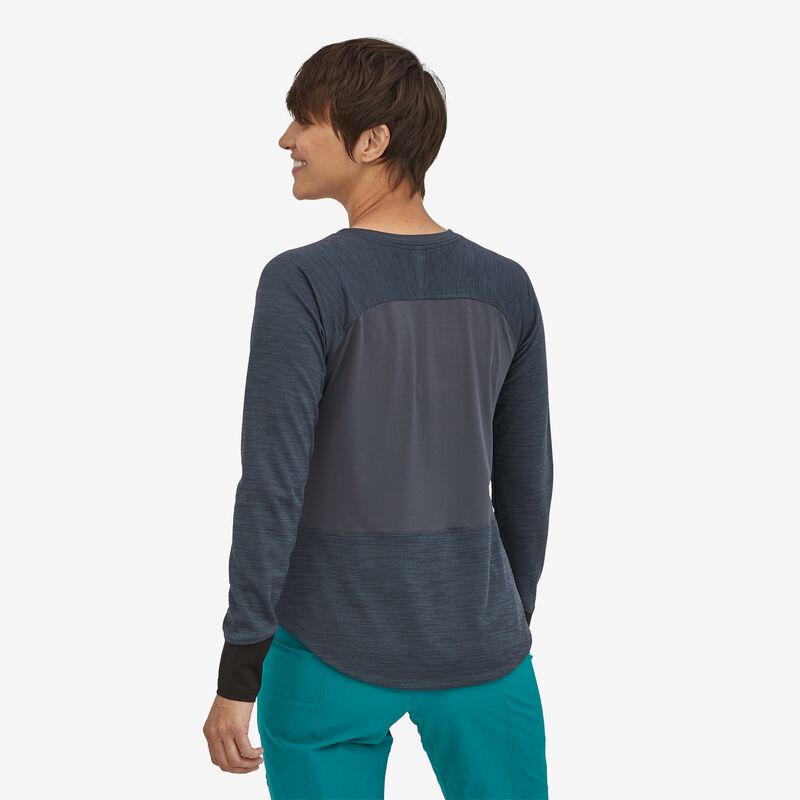 Patagonia Women's Long-Sleeved Dirt Craft Bike Jersey - Smolder Blue