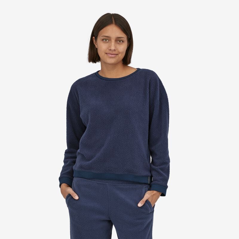Patagonia Women's Shearling Fleece Crew - New Navy