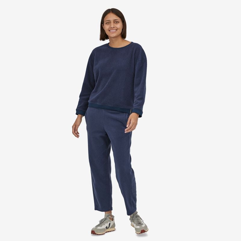 Patagonia Women's Shearling Fleece Crew - New Navy
