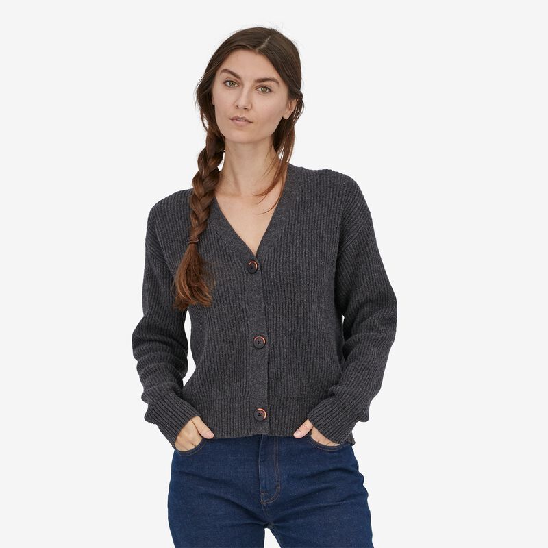 Patagonia Women's Recycled Wool Cardigan - Forge Grey